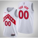 Youth Toronto Raptors Customized White Association Stitched Swingman Jersey