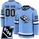 Youth Utah Mammoth Customized Blue Fanatics Authentic Jersey