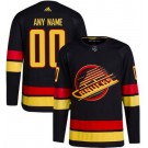 Youth Vancouver Canucks Customized Black Alternate Authentic Jersey