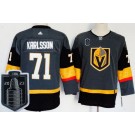 Youth Vegas Golden Knights #71 William Karlsson Gray 2023 Stanley Cup Final Authentic Jersey