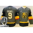 Youth Vegas Golden Knights #9 Jack Eichel Gray 2023 Stanley Cup Champions Authentic Jersey