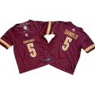 Youth Washington Commanders #5 Jayden Daniels Limited Red FUSE Vapor Jersey