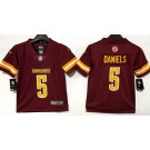 Youth Washington Commanders #5 Jayden Daniels Limited Red Vapor Jersey