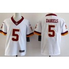 Youth Washington Commanders #5 Jayden Daniels Limited White Alternate Vapor Jersey