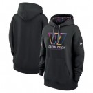 Youth Washington Commanders Black 2024 Crucial Catch Club Pullover Hoodie