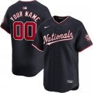 Youth Washington Nationals Customized Navy Limited Jersey