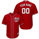 Youth Washington Nationals Customized Red Cool Base Jersey