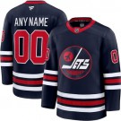 Youth Winnipeg Jets Customized Navy Alternate Fanatics Authentic Jersey