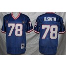Men's Buffalo Bills #78 Bruce Smith Blue Throwback Jersey