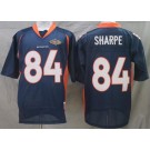 Men's Denver Broncos #84 Shannon Sharpe Navy Blue Throwback Jersey
