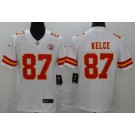 Men's Kansas City Chiefs #87 Travis Kelce Limited White Vapor Untouchable Jersey