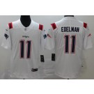 Men's New England Patriots #11 Julian Edelman Limited White 2020 Vapor Untouchable Jersey