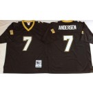 Men's New Orleans Saints #7 Morten Andersen Black Throwback Jersey