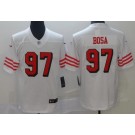 Men's San Francisco 49ers #97 Nick Bosa Limited White Rush Color Jersey