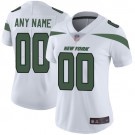 Women's New York Jets Customized Limited White Vapor Untouchable Jersey