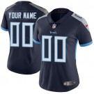 Women's Tennessee Titans Customized Limited Navy Vapor Untouchable Jersey