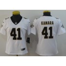 Women's New Orleans Saints #41 Alvin Kamara Limited White Vapor Untouchable Jersey